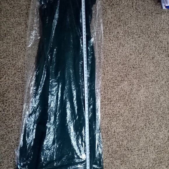 Hopeful Romantic Hunter Green Lace Mermaid Maxi Dress - Size Large - Picture 3 of 5